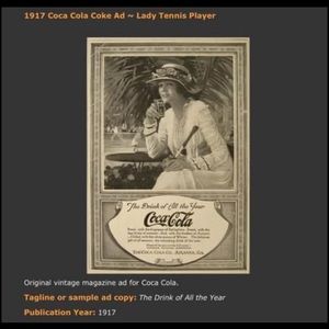 1917 Vintage Coca-Cola Ad Print Decoration Art